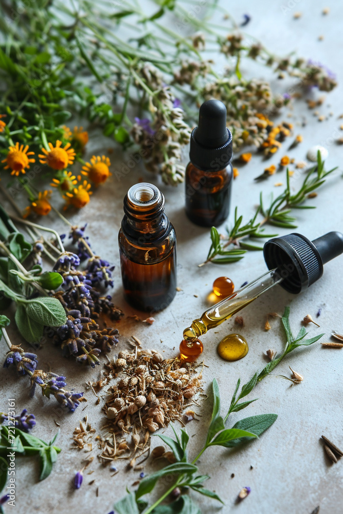 medicinal herbs and tinctures. nature. medicinal herbs and tinctures. nature.