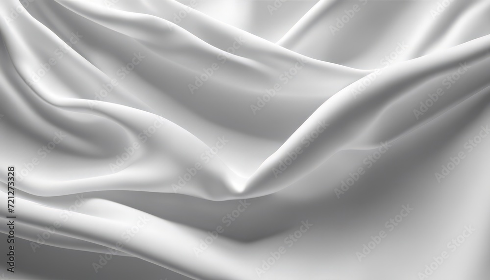 Fototapeta premium A white cloth with waves in it