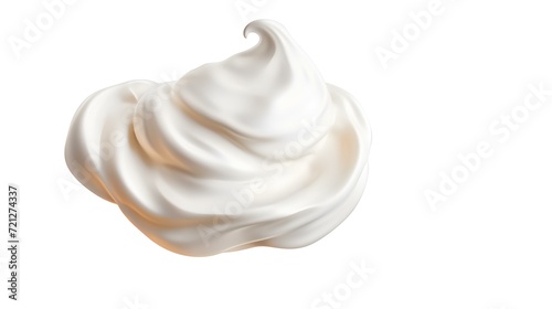 Whipped cream isolated on transparent or white   © Ali