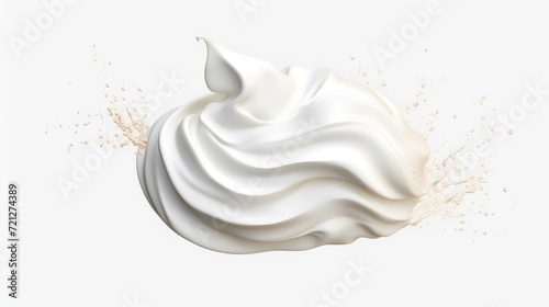 Whipped cream isolated on transparent or white

 photo