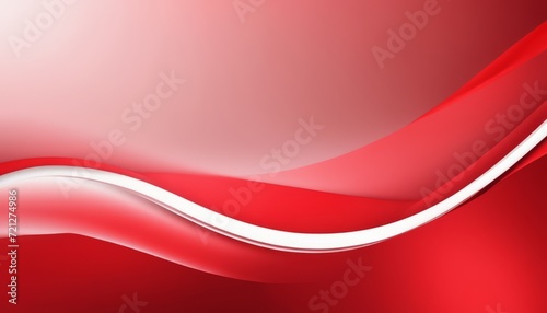 A red and white curved line