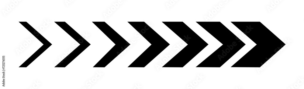 Dynamic moving arrow symbol - obrazy, fototapety, plakaty 