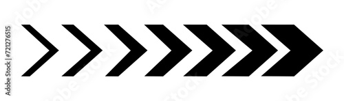 Dynamic moving arrow symbol
