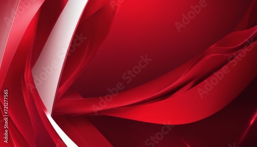 A red and white abstract design