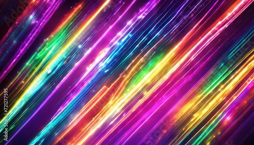 A colorful rainbow of lights