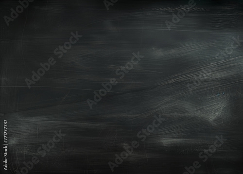 Chalkboard texture background. Blackboard with chalk. Classic educational blackboard backdrop. Traditional chalk marks on black surface for a vintage or academic aesthetic.