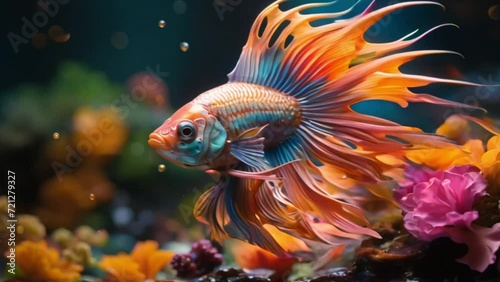 fish in aquarium photo