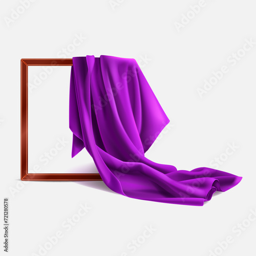 blue silk fabric