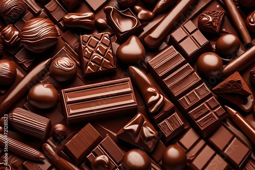 chocolaty background  photo