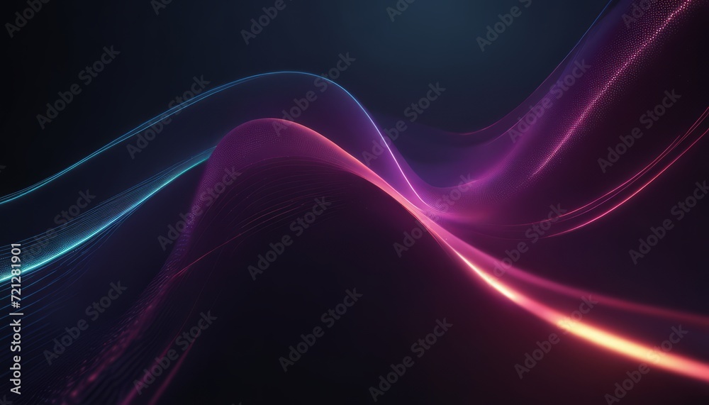 Obraz premium A purple and blue wave in the ocean