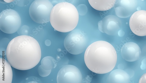 A blue background with white bubbles