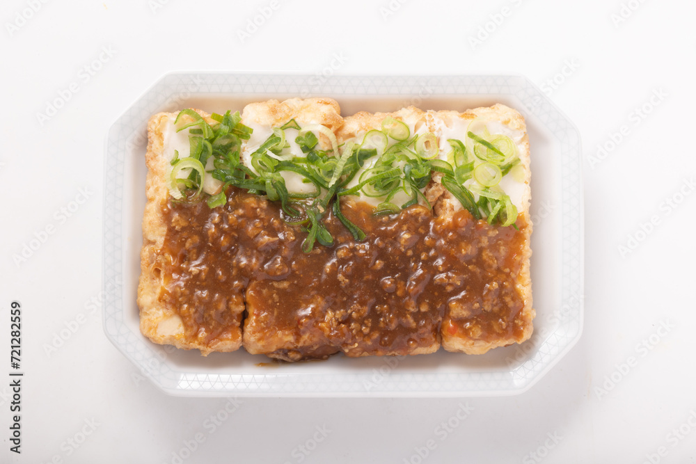 揚げ出し豆腐の肉味噌あんかけ 揚げ出し豆腐の肉味噌あんかけ