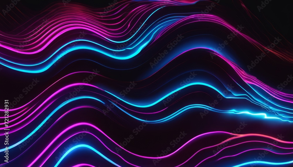 A colorful wave of light in the dark A colorful wave of light in the dark