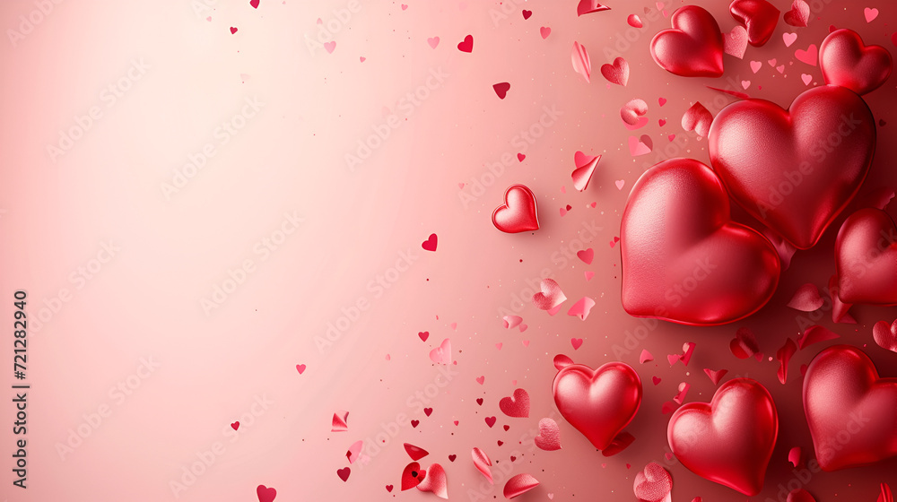 Happy Valentine's Day banner, header, holiday card	
