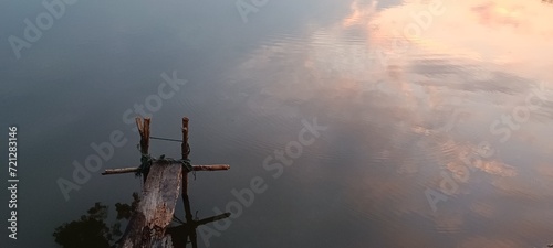 the lake in the early morning, Thailand.