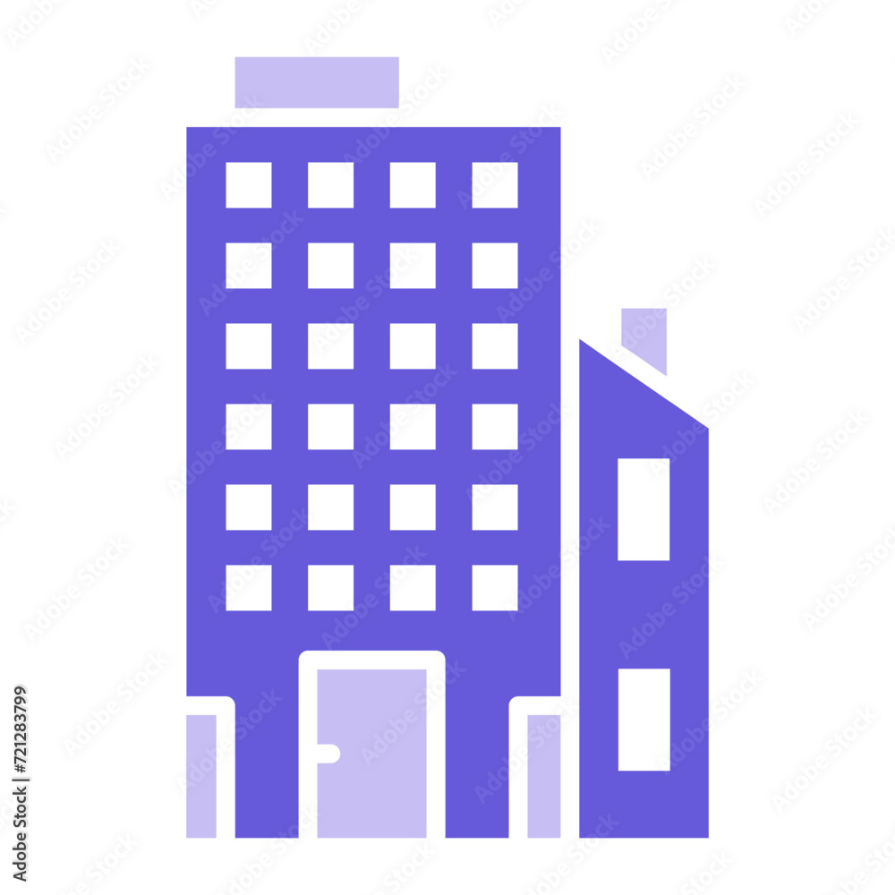Naklejka premium Office Building Icon of Business iconset.