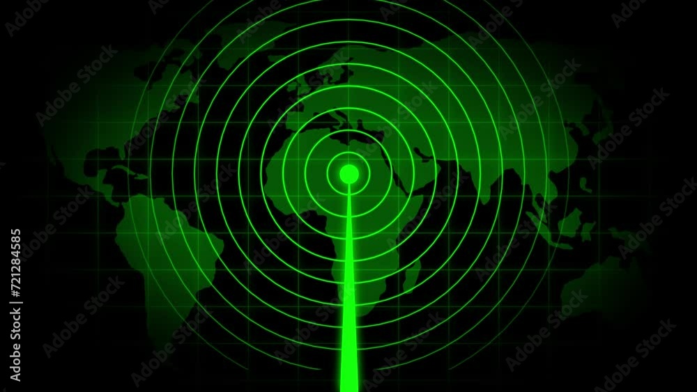 A white color radio waves animation background.loop out concept. A white color radio waves animation background.loop out concept.