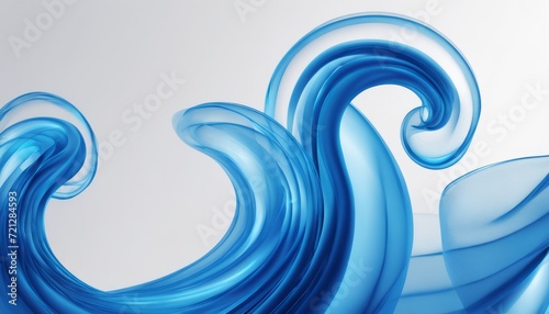 A blue wave in the ocean