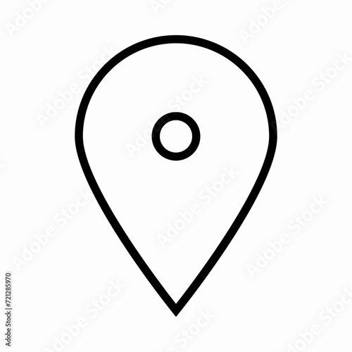 Free Download Location pin map icon. Flat design. Vector illustration sign on a white isolated background. - GFXLoad