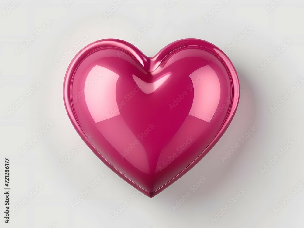 3D Love Icon, 3D Rendering Love icon, 3D Heart, Valentine Love