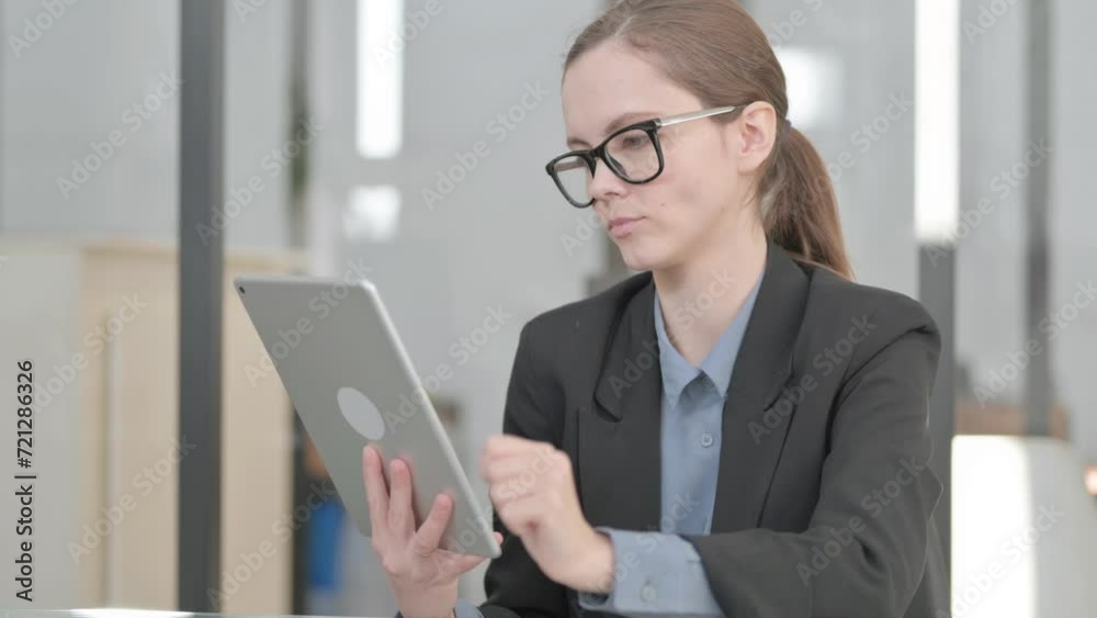 Portrait of Businesswoman Using Digital Tablet Portrait of Businesswoman Using Digital Tablet