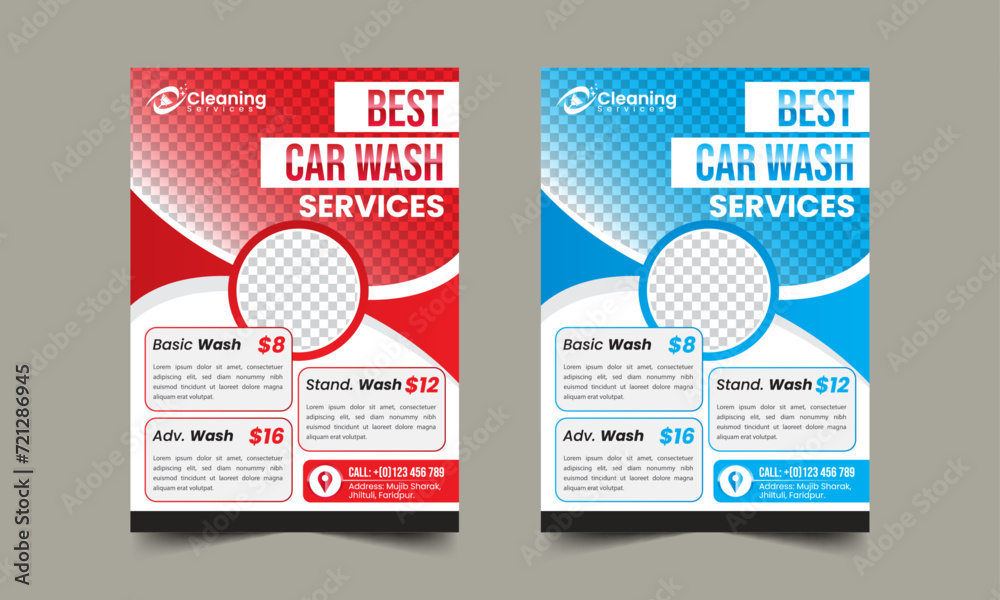 Best Car Detailing Car Wash Service Promotional Flyer Design Template Best Car Detailing Car Wash Service Promotional Flyer Design Template