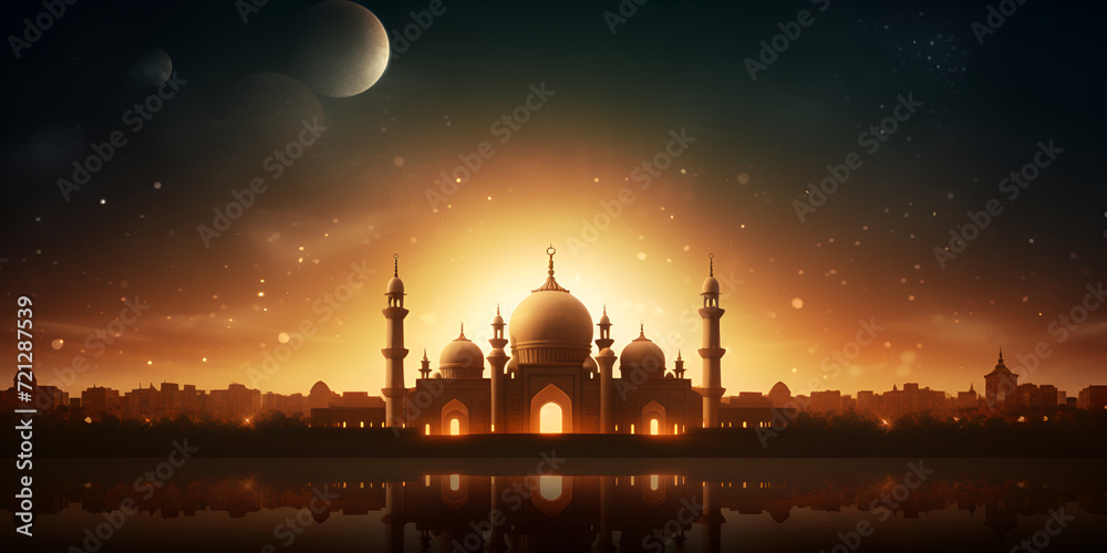Holy Month Of Ramadan Kareem Celebration Concept Background

