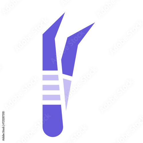 Tweezers Icon of Dental Care iconset.