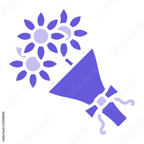 Flower Bouquet Icon of Wedding iconset.