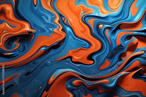 Trendy liquid color background  created by ai generated