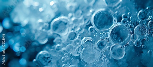 Frozen Air Bubbles Create Captivating Ice Texture