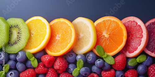 background fresh fruits