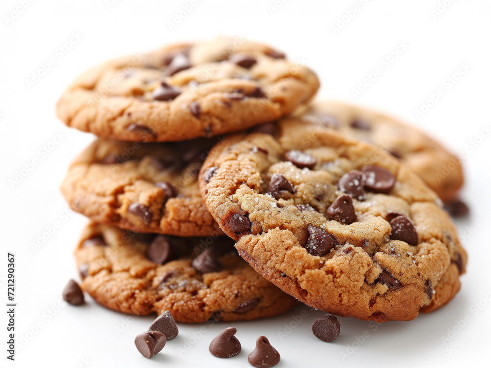 Cookies with chocolate drops 