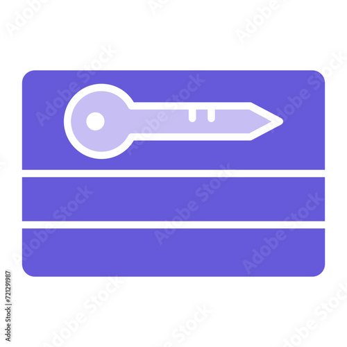 Card Key Icon of Protection and Security iconset.