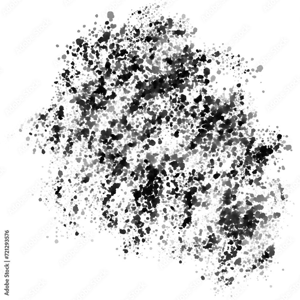 black water dot sprad  for art