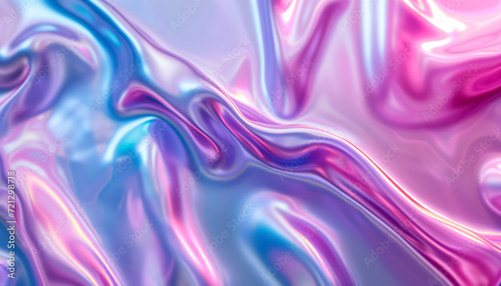neon pink and blue liquid wave background