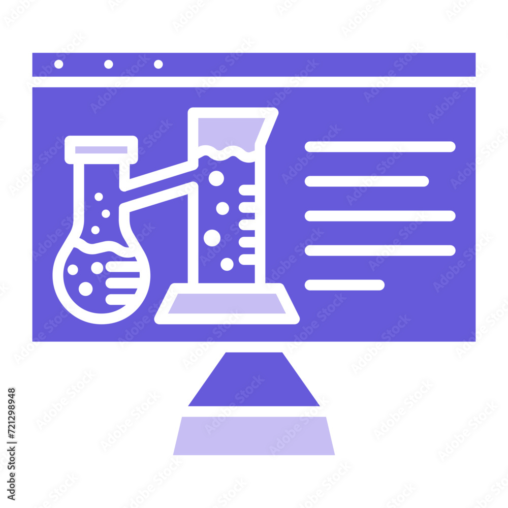 Fototapeta premium Online Chemistry Icon of Chemistry iconset.