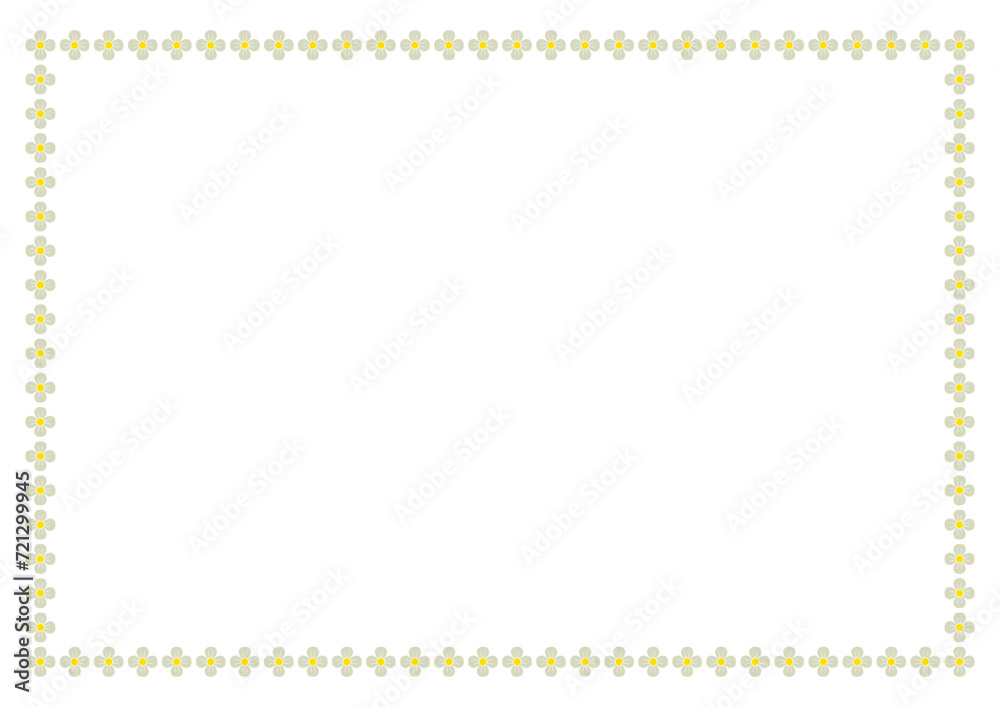 Vector Flower frame with space for your text or photo. Decorative Floral border frame. Vector Flower frame with space for your text or photo. Decorative Floral border frame.