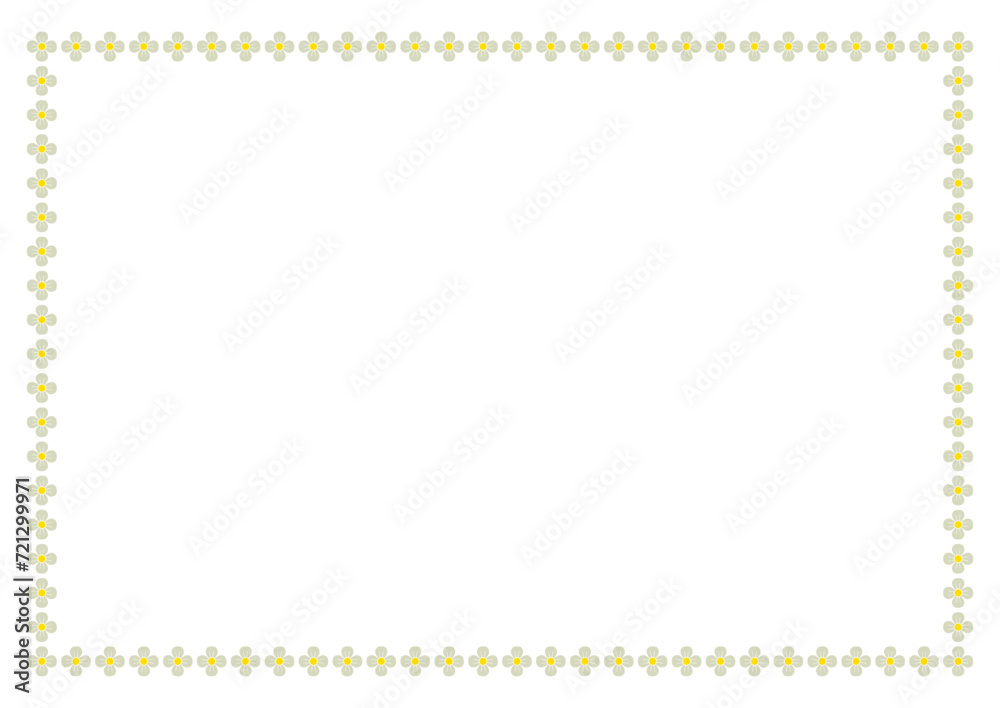Vector Flower frame with space for your text or photo. Decorative Floral border frame. Vector Flower frame with space for your text or photo. Decorative Floral border frame.