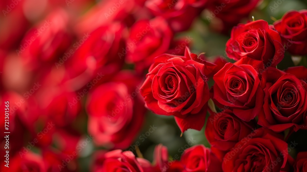 Natural red roses background Natural red roses background
