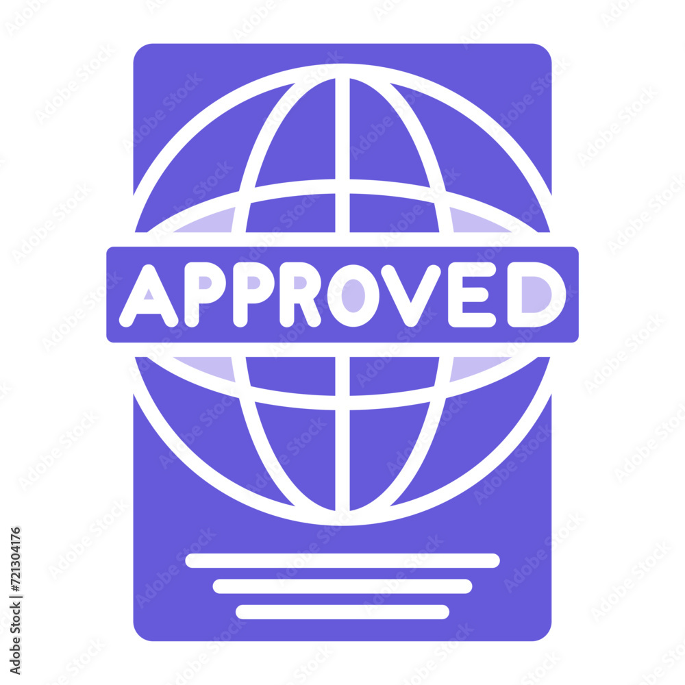 Passport Approved Icon of Immigration iconset.