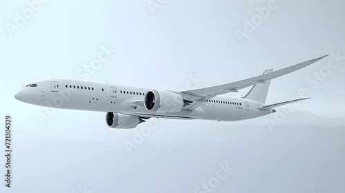 Billion In Boeing 787 Dreamliner Jet Beautiful luxury Airplane. Generative Ai
