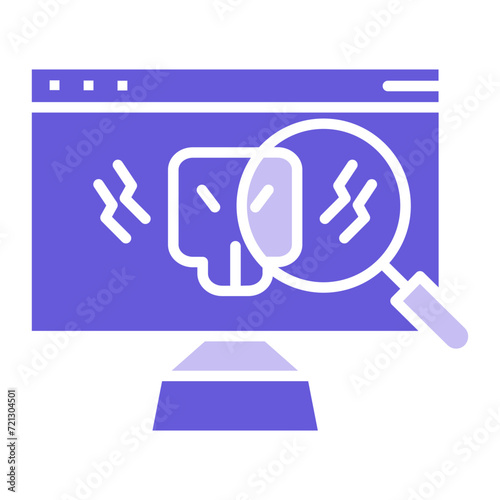 Virus Detection Icon of Cyber Security iconset.