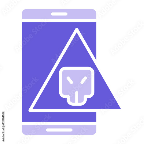 Mobile Virus Icon of Cyber Security iconset.