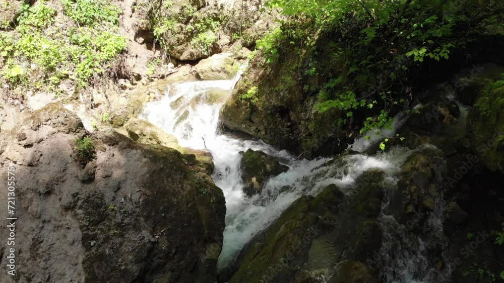 Caucasus, North Ossetia. Kurtat gorge. Amusadon River. Caucasus, North Ossetia. Kurtat gorge. Amusadon River.