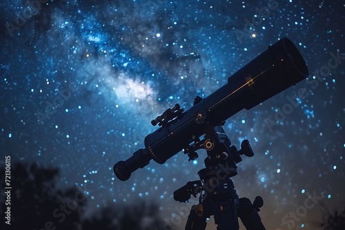 A surprise rooftop stargazing experience with a telescope for a celestial night © create