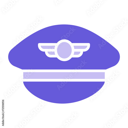 Pilot Hat Icon of Aviation iconset.