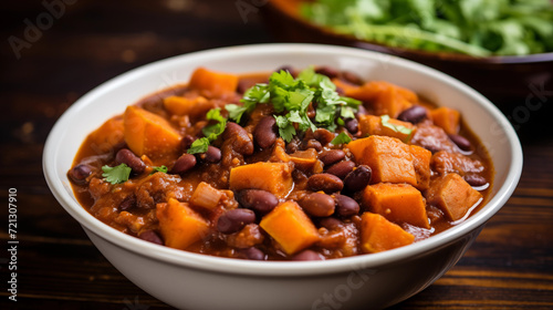 A flavorful and satisfying vegan chili made with sweet potatoes, beans, and spices.