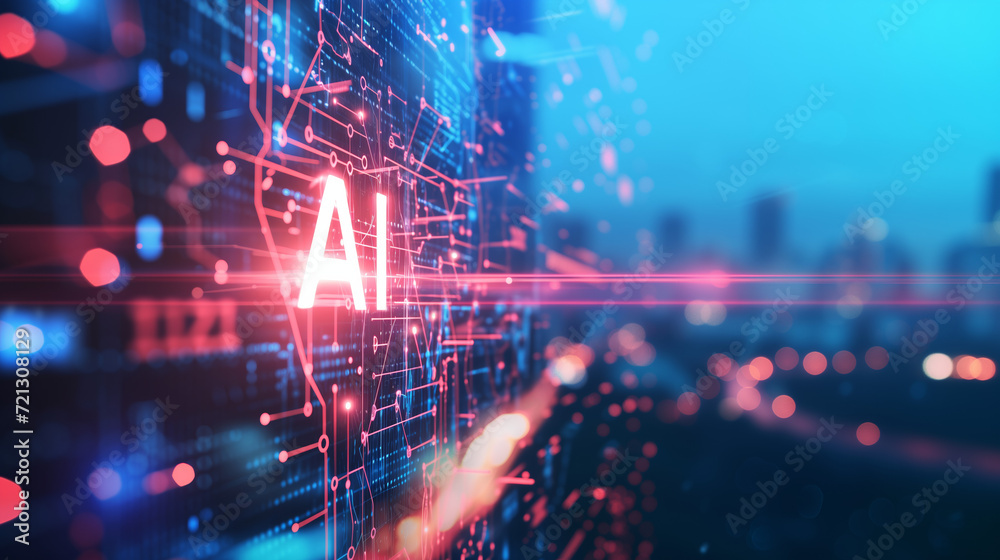 AI Globe with hi-tech circuit board technology background. AI Globe with hi-tech circuit board technology background.