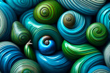 Snail-inspired stones abstract background. Wallpaper or backdrop concept.